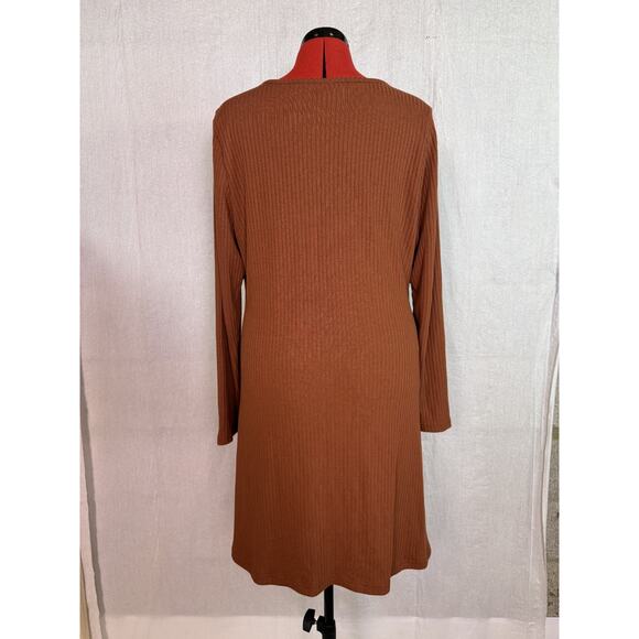 OLD NAVY Women's Long Sleeve Ribbed Knit Dress Size XL Polyester Blend EUC D231 - Picture 4 of 13